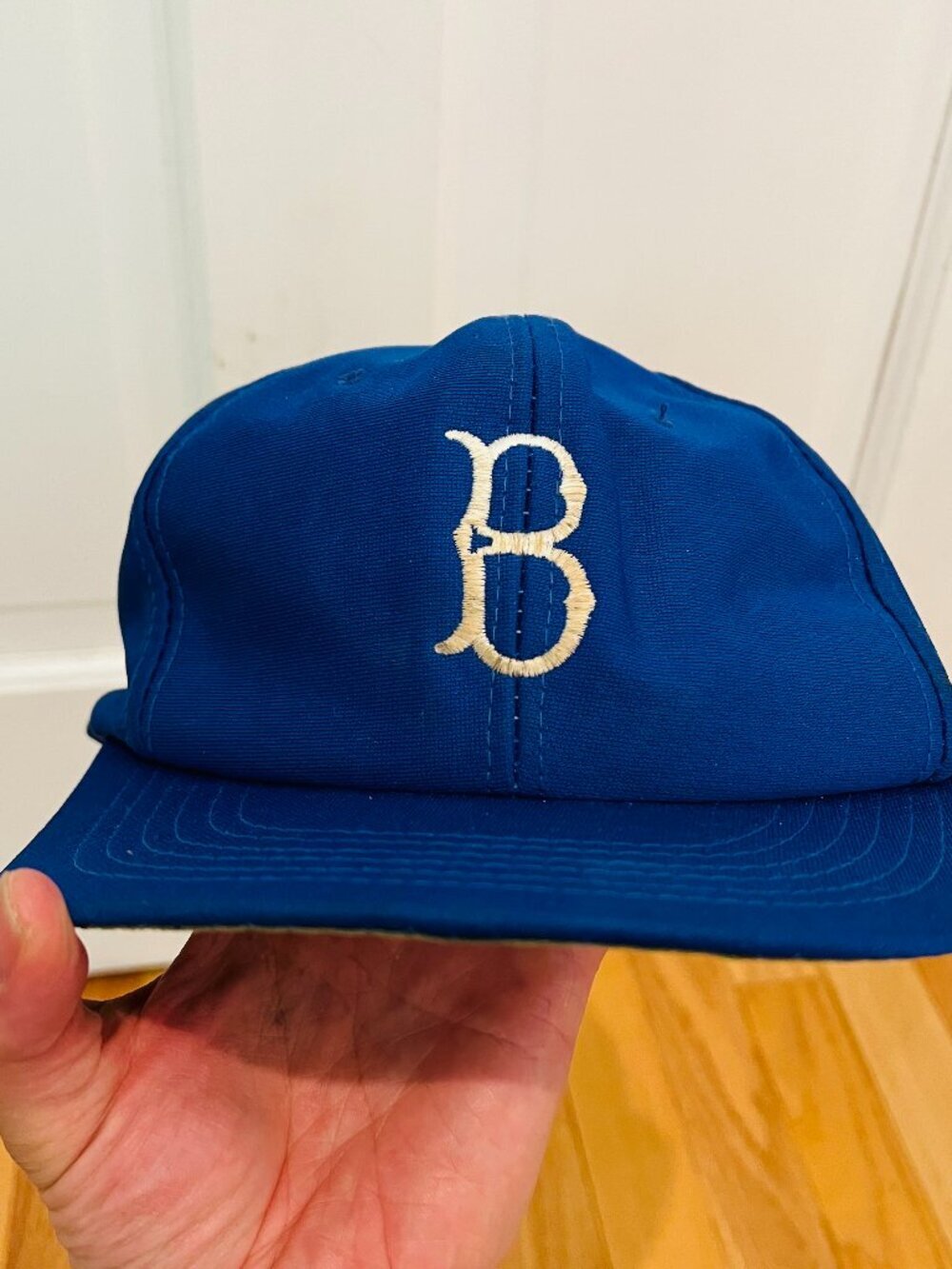 BROOKLYN DODGERS VINTAGE BLUE MANUFACTURERS HANOVER SNAPBACK HAT
